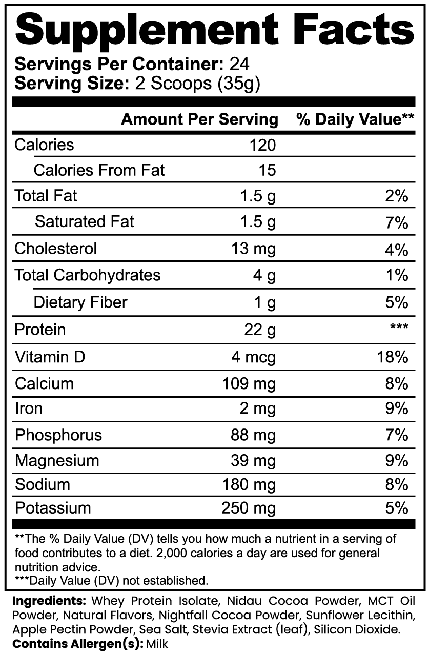 NEXTGEN 100% Whey Protein Isolate (Chocolate)