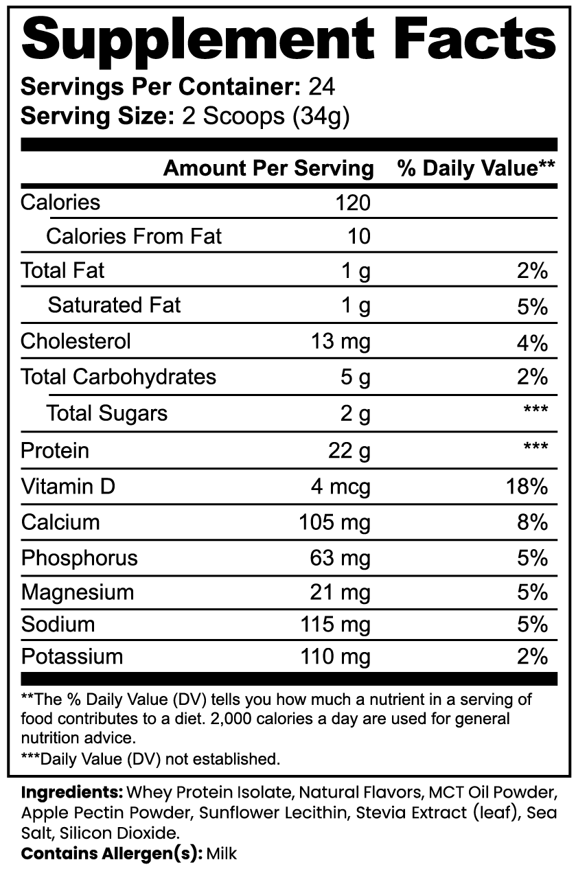 NEXTGEN 100% Whey Protein Isolate (Vanilla)